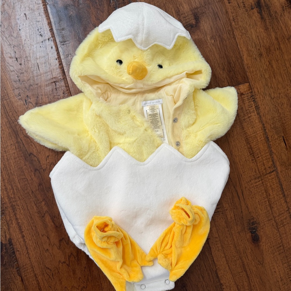 Pottery Barn Kids Yellow Fuzzy chicken Costume